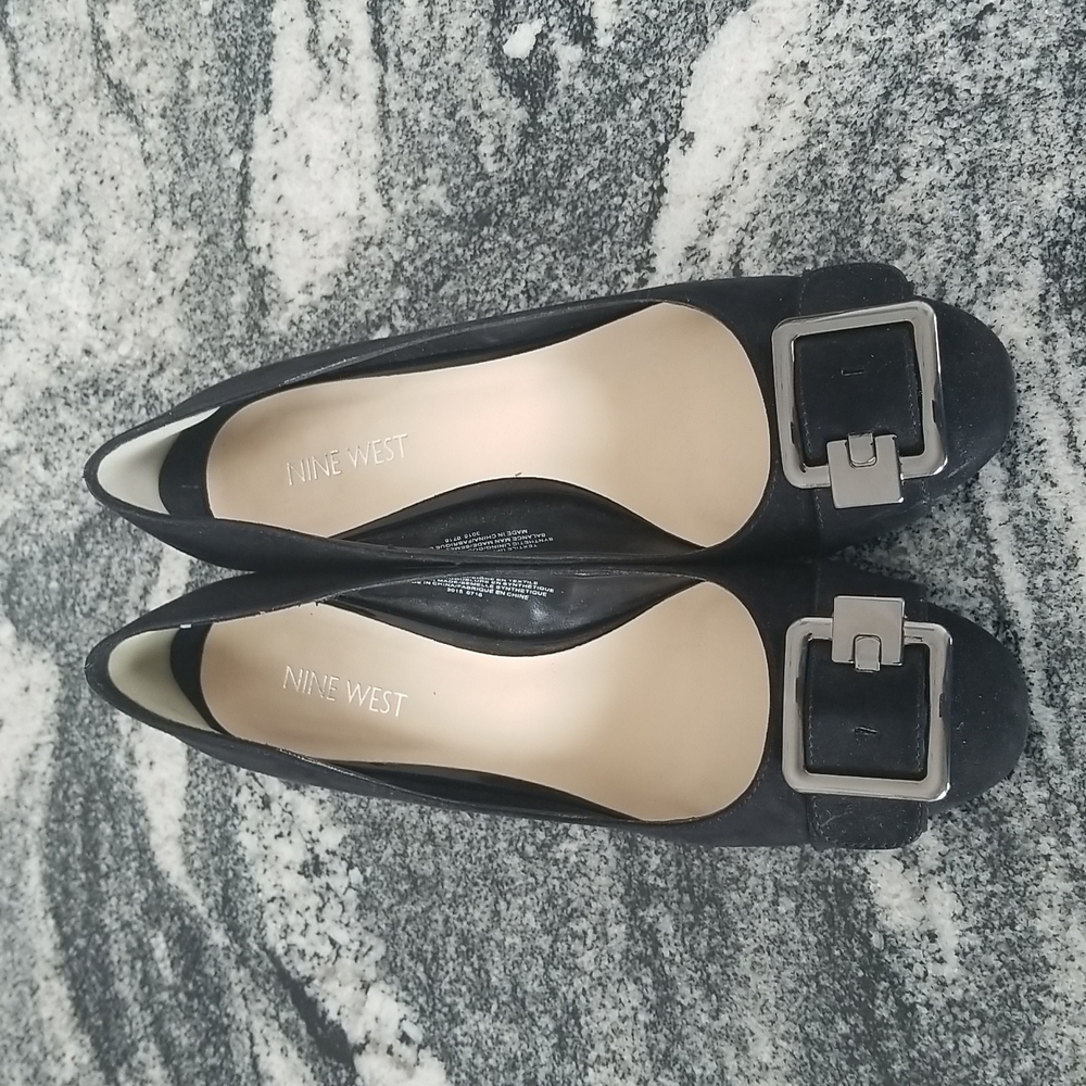 Nine West Farinao ❤Chunky Heel ❤with Buckle ❤Sz7.5